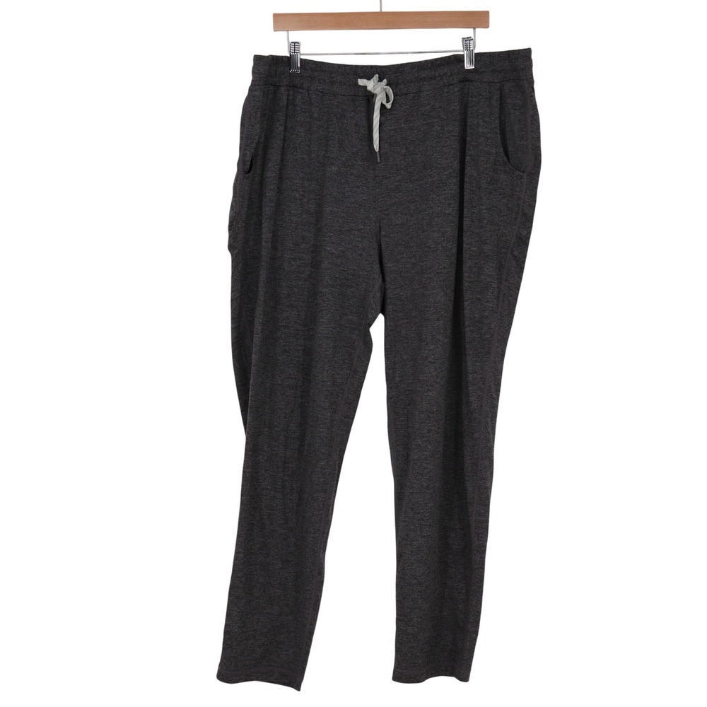 Kirkland Signature Lounge Pants Mens XXL Gray Heathered Drawstring Joggers EXCL
